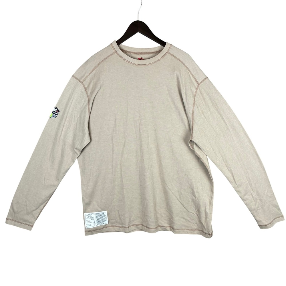 NWT Dragonwear Long‎ Sleeve Tee Baselayer 2XL FR Cat 2 Arc 9 Tan Work